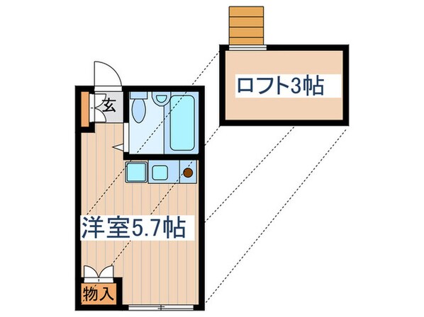 ビレッヂＫの物件間取画像